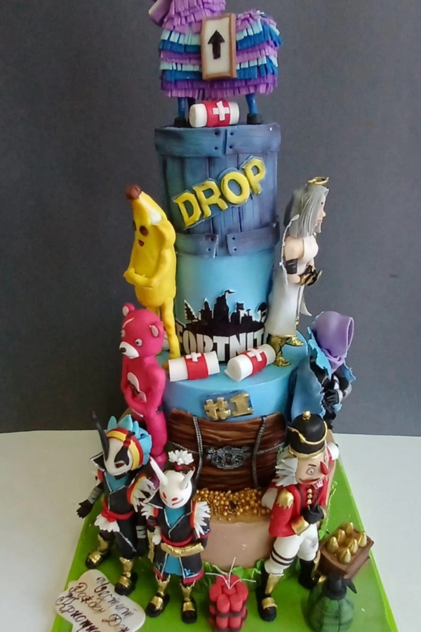 ТОРТА FORTNITE DROP