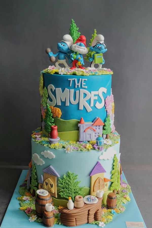 ТОРТА СМЪРФОВЕТЕ