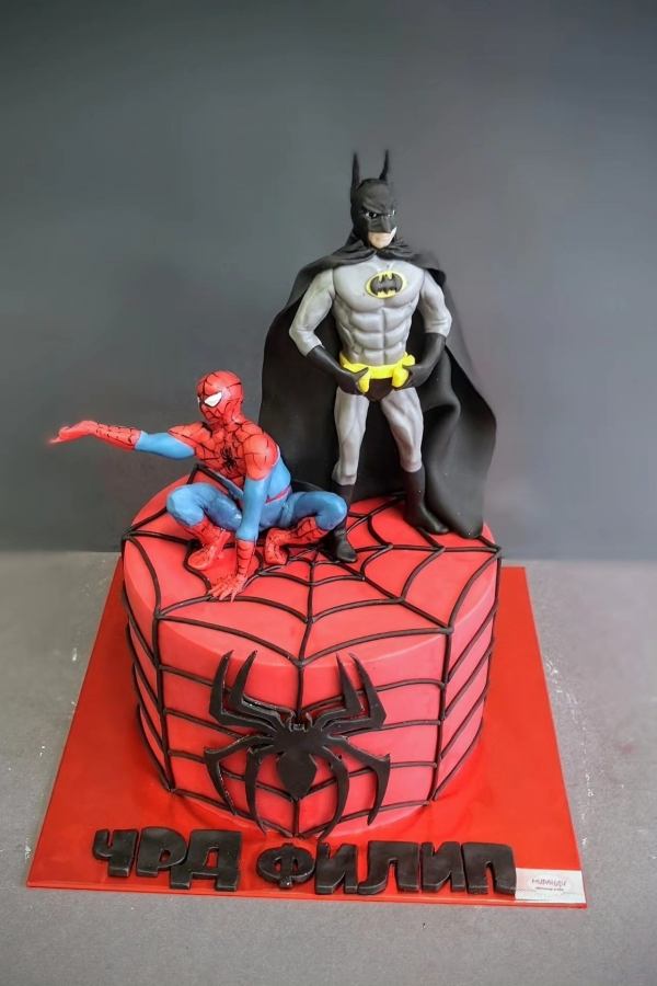 Торта Спайдърмен и Батмън